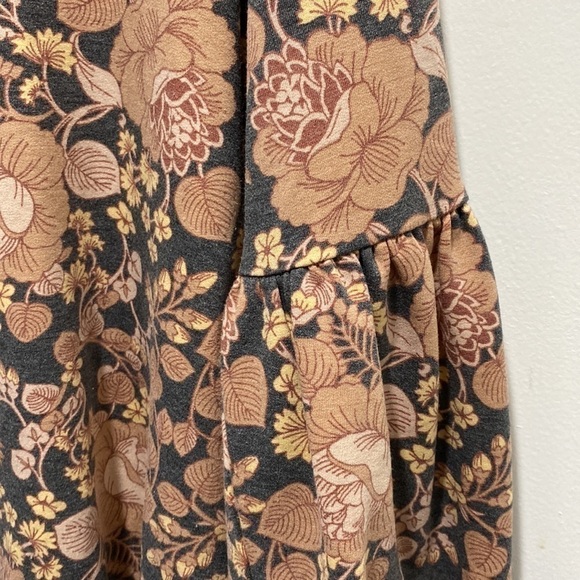 Pre-owned Bobeau floral print lantern sleeve top sweater size small 🌟 - Picture 3 of 6